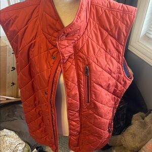 Women's Quilted Red Vest